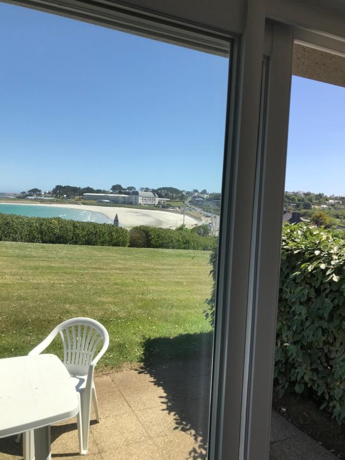 Maison 6 Pers Belle Vue Mer Piscine, Plage A 40 M Trévou-Tréguignec Buitenkant foto