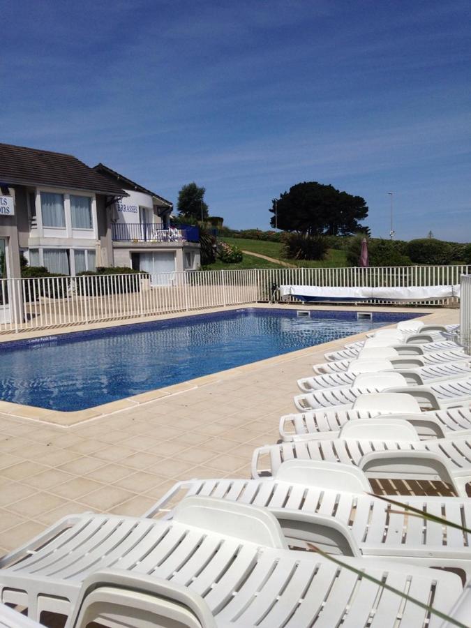 Maison 6 Pers Belle Vue Mer Piscine, Plage A 40 M Trévou-Tréguignec Buitenkant foto