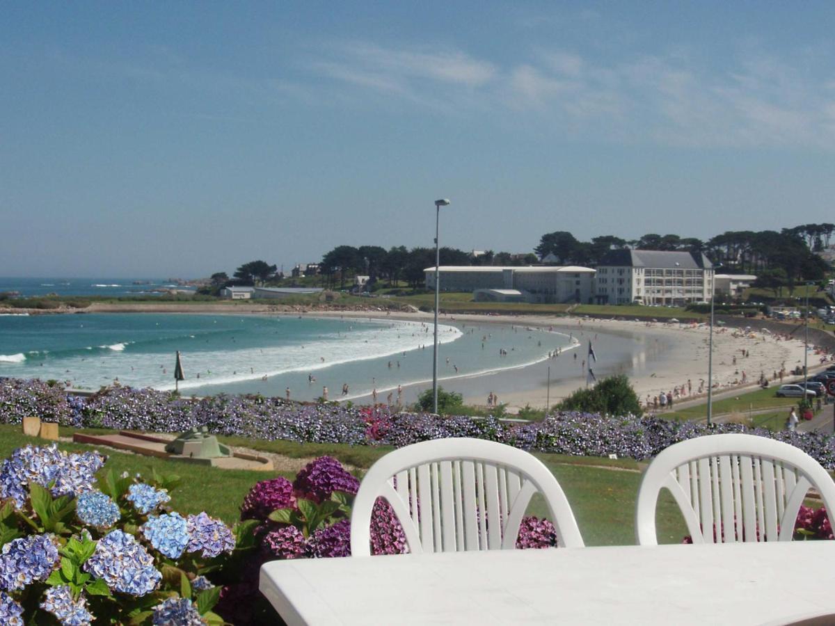 Maison 6 Pers Belle Vue Mer Piscine, Plage A 40 M Trévou-Tréguignec Buitenkant foto