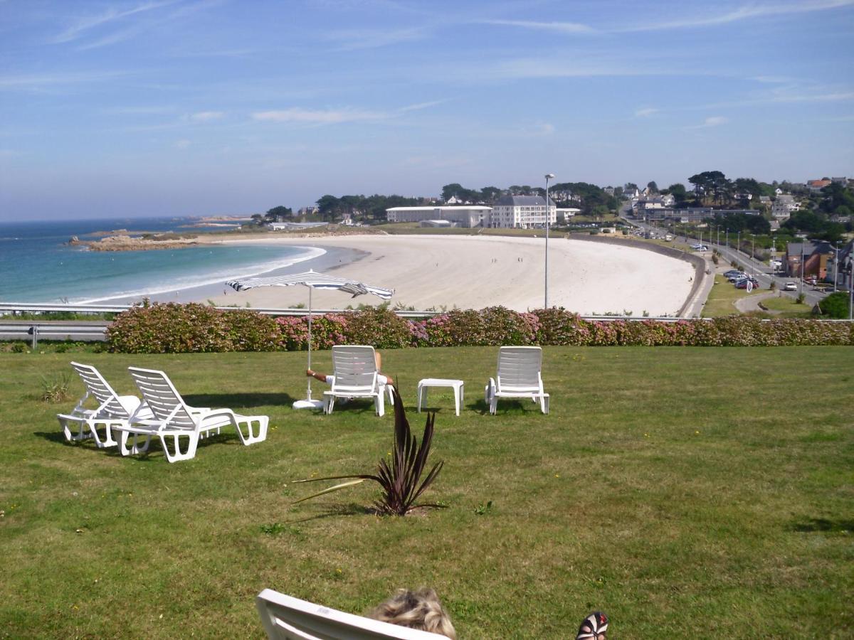 Maison 6 Pers Belle Vue Mer Piscine, Plage A 40 M Trévou-Tréguignec Buitenkant foto