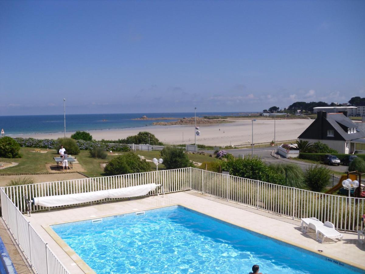 Maison 6 Pers Belle Vue Mer Piscine, Plage A 40 M Trévou-Tréguignec Buitenkant foto