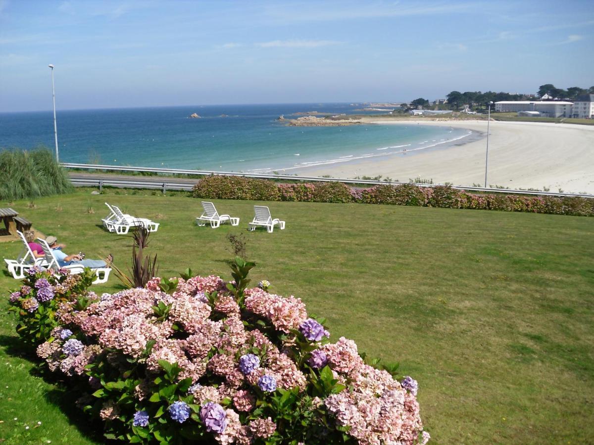 Maison 6 Pers Belle Vue Mer Piscine, Plage A 40 M Trévou-Tréguignec Buitenkant foto