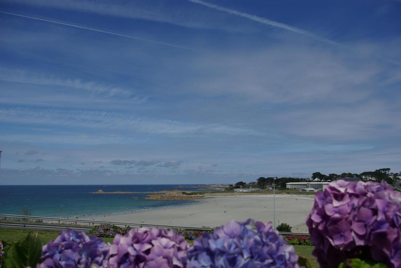 Maison 6 Pers Belle Vue Mer Piscine, Plage A 40 M Trévou-Tréguignec Buitenkant foto