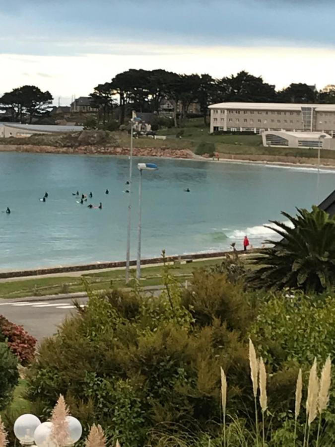 Maison 6 Pers Belle Vue Mer Piscine, Plage A 40 M Trévou-Tréguignec Buitenkant foto