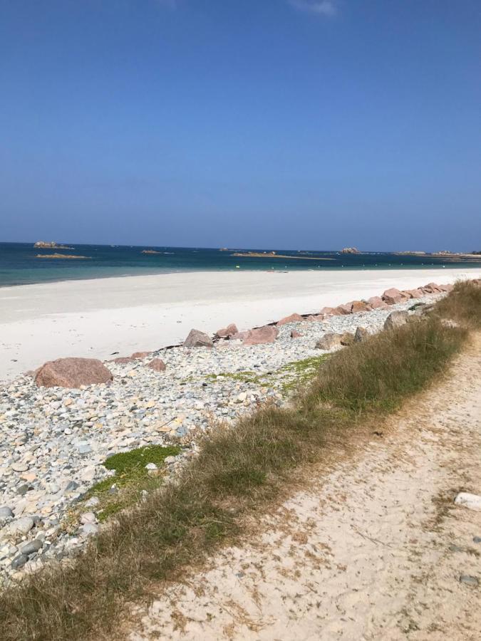 Maison 6 Pers Belle Vue Mer Piscine, Plage A 40 M Trévou-Tréguignec Buitenkant foto