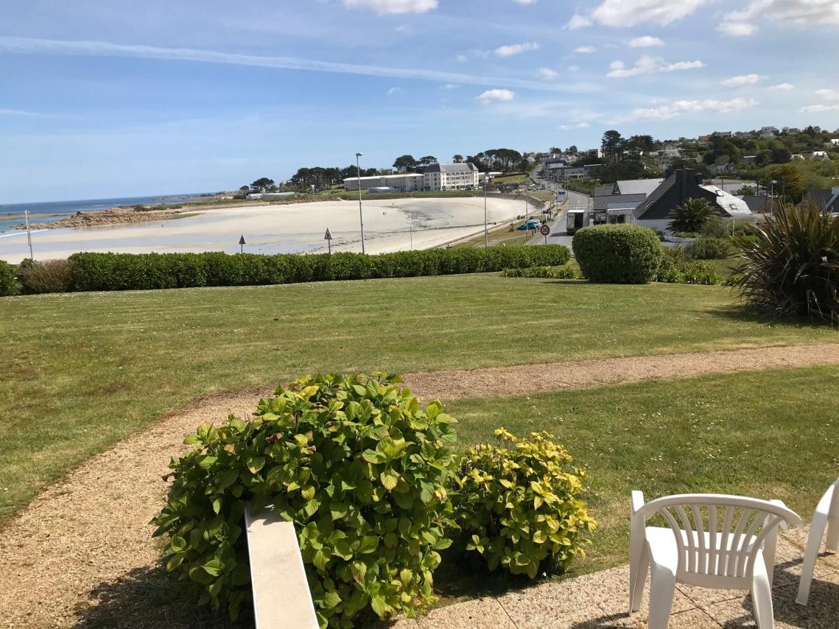 Maison 6 Pers Belle Vue Mer Piscine, Plage A 40 M Trévou-Tréguignec Buitenkant foto
